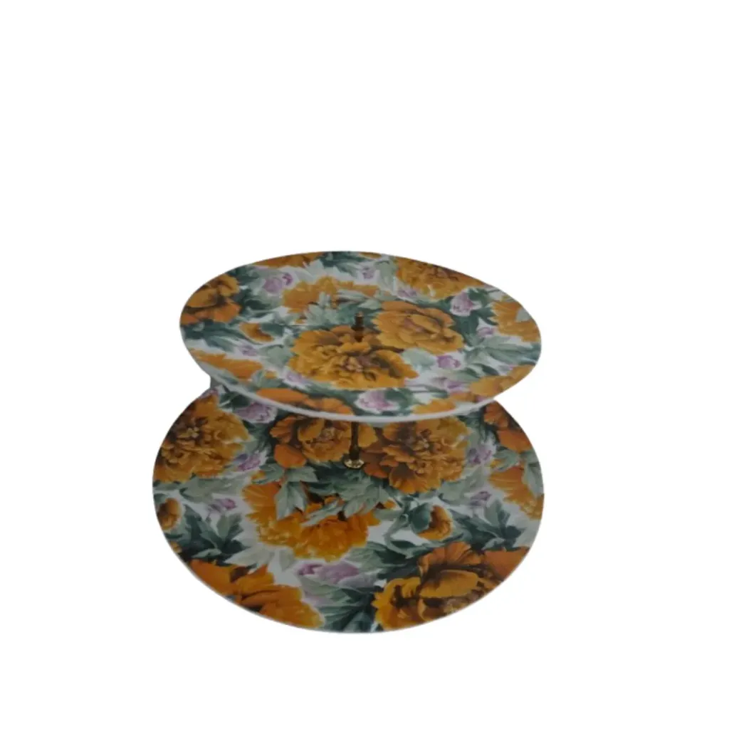 [3T-DS] 3 Tier Dessert Stand - Floral