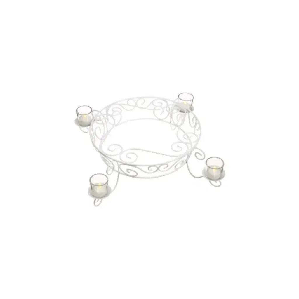 [CL-CS-WH] Candlelight Cake Stand - White