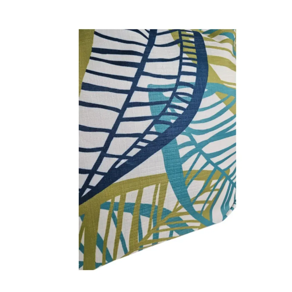 [BL-GR-BO] Pillow-Blue/Green Botanical Leaf