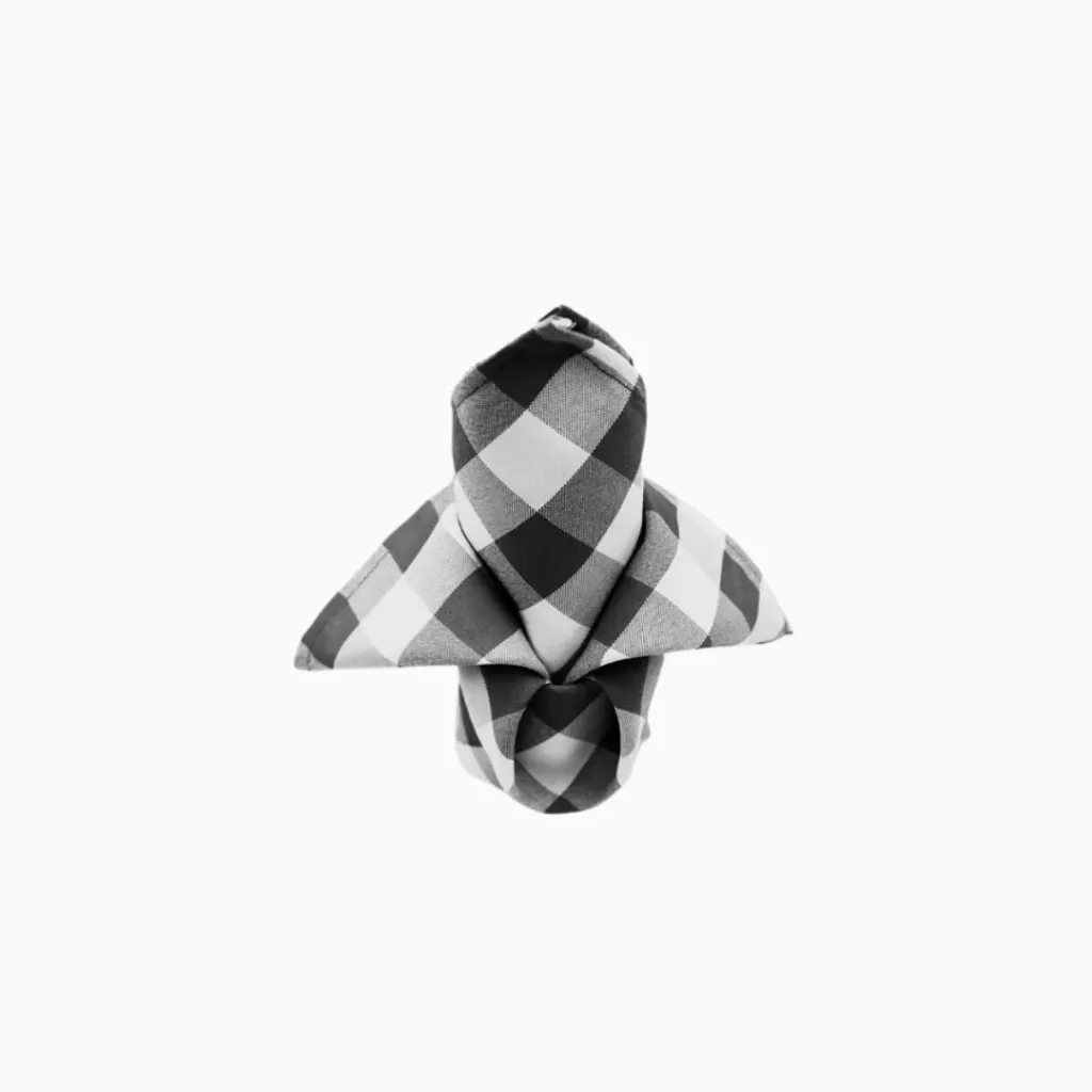 [NA-BL-AN] Napkin - Black and White Gingham
