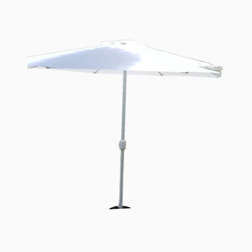 Outdoor Umbrella w/stand - White