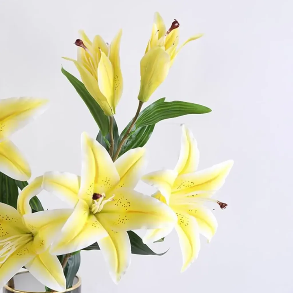 [FX-LL-YL] Faux Lily Stem - Yellow
