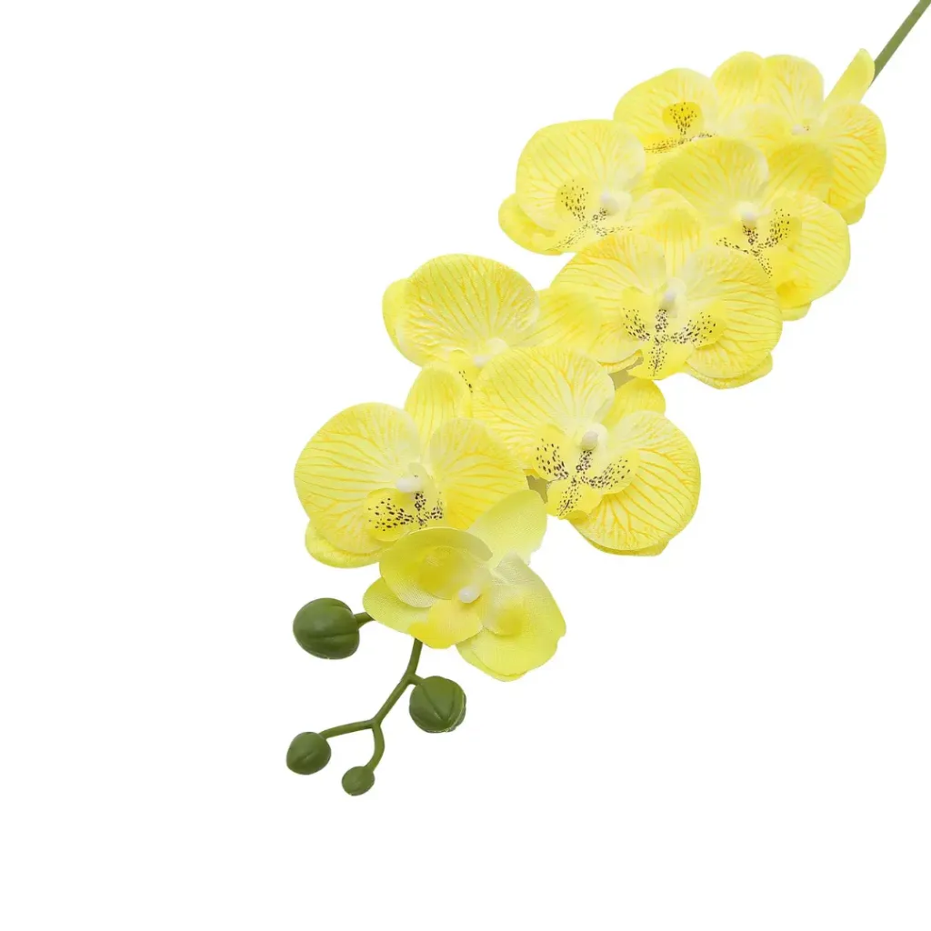 [FA-OR-YL] Faux Orchid Stem - Yellow