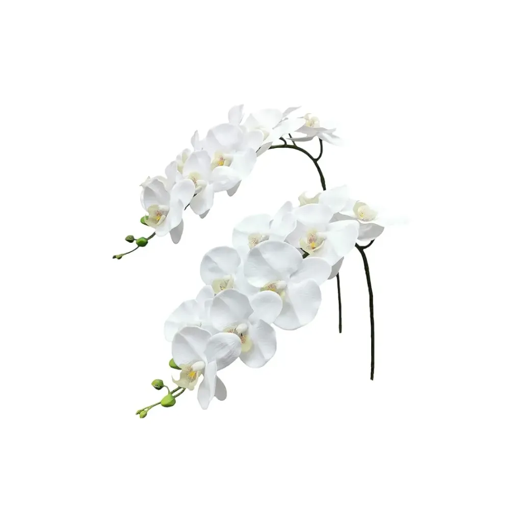 [FA-OR-WH] Faux Orchid Stem- White