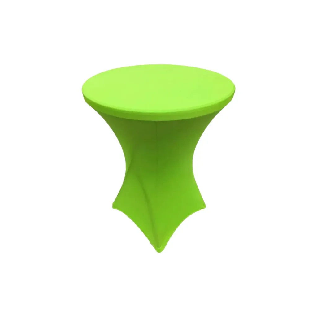 [BI-SP-LI] Spandex Bistro/Cocktail Cover - Lime Green
