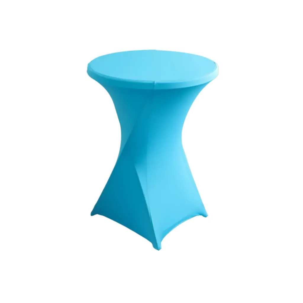 [SP-BI-TU] Spandex Bistro/Cocktail cover - Turquoise