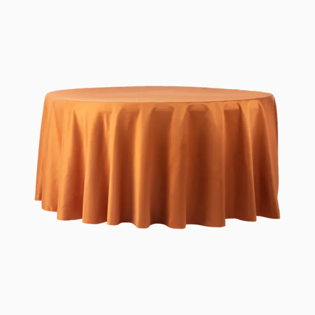 [RO-TA-RU] Round Tablecloth - 108" Rust