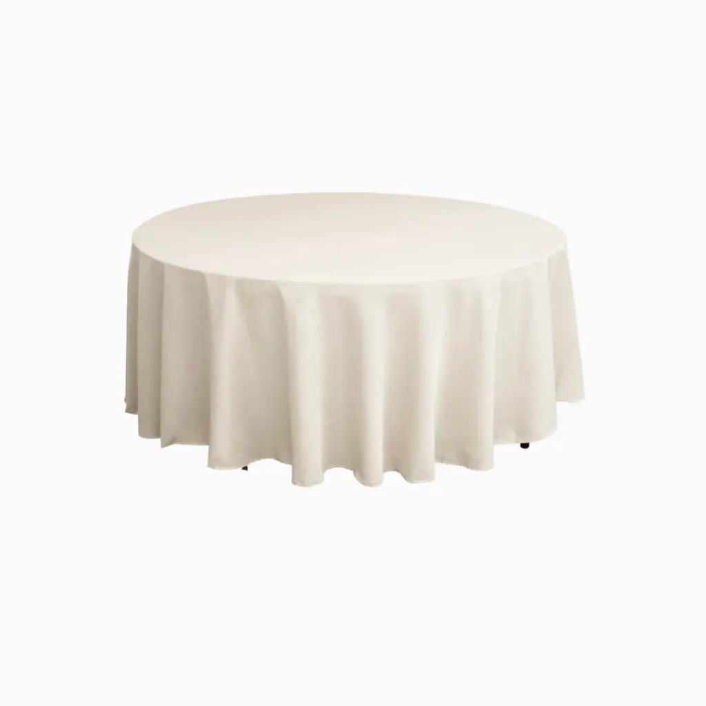 [RO-TA-10] Round Tablecloth -108 Beige