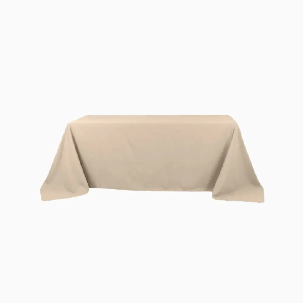 [TA-90-X-1] Tablecloth - 90 x 132 Nude Linen
