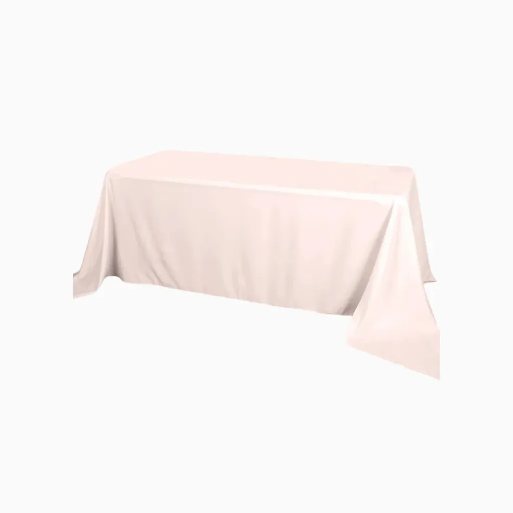 [TA-90-X] Tablecloth - 90" x 132" Blush Linen