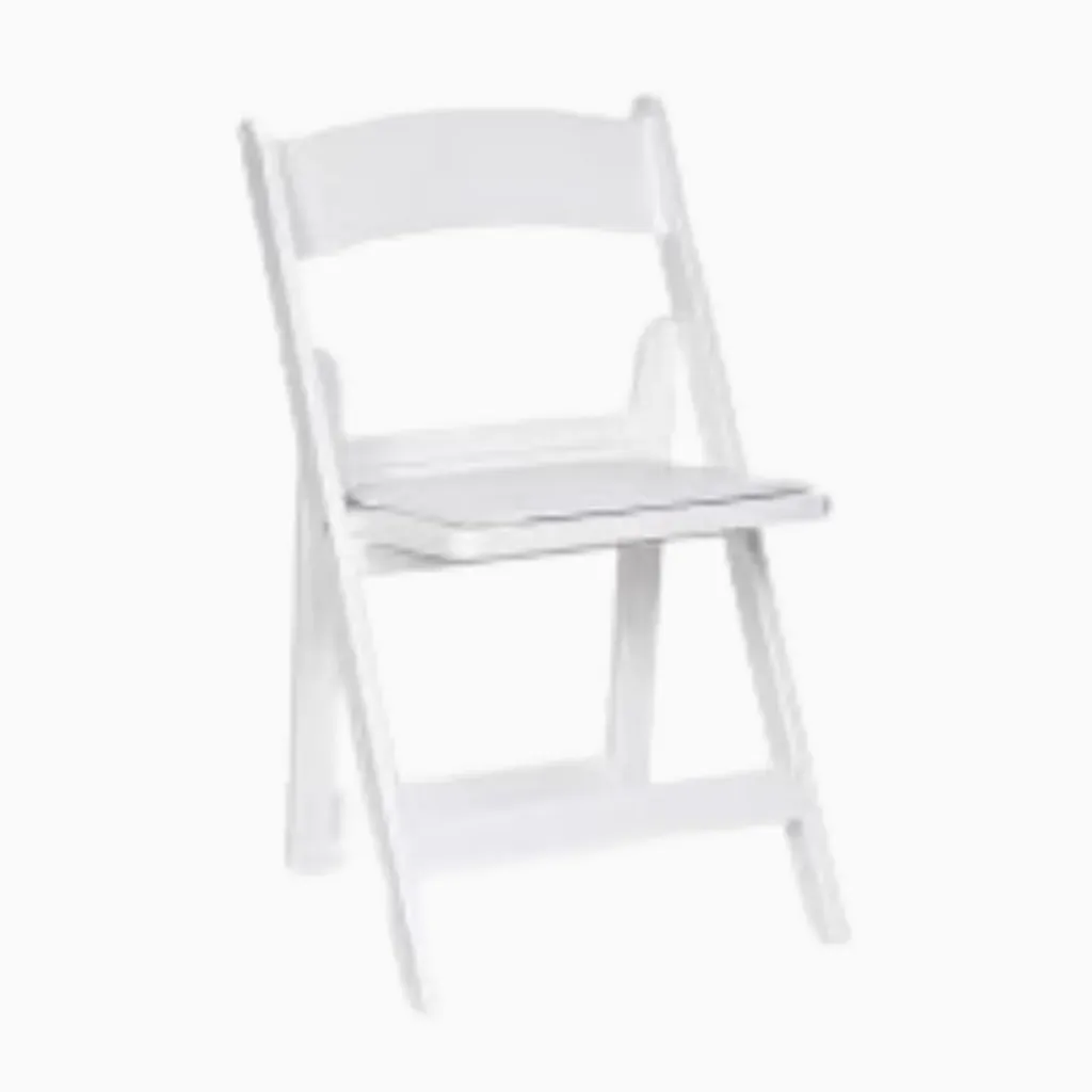[WO-FO-CH] Wooden Folding Chair - White