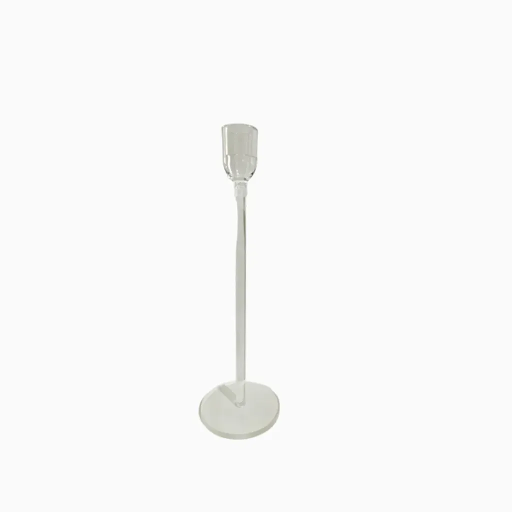 [CH-CL-MD] Candle Holder Clear- Med