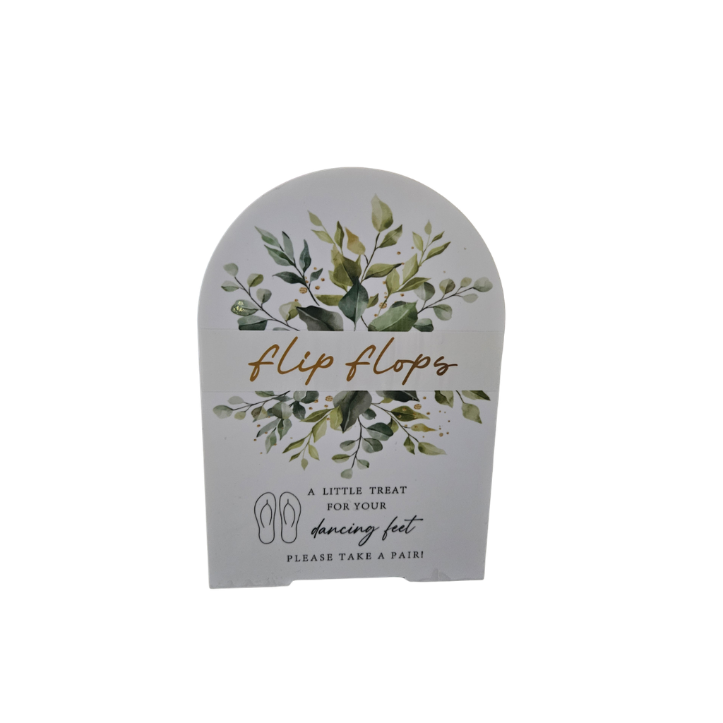 [SI-FL] Flip Flop Sign- Floral