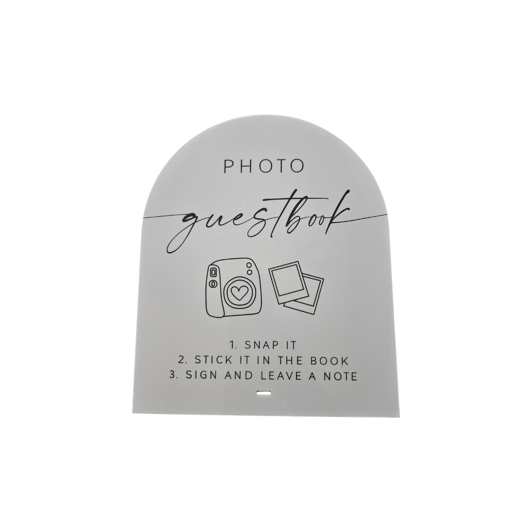 [GB-SQ] Guestbook Sign - White Square Acrylic
