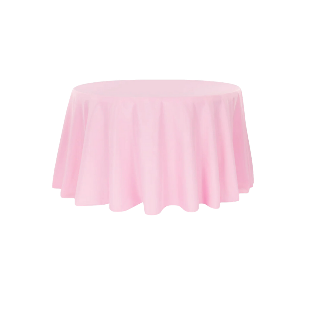 Round Tablecloth - 108" Linen Pink