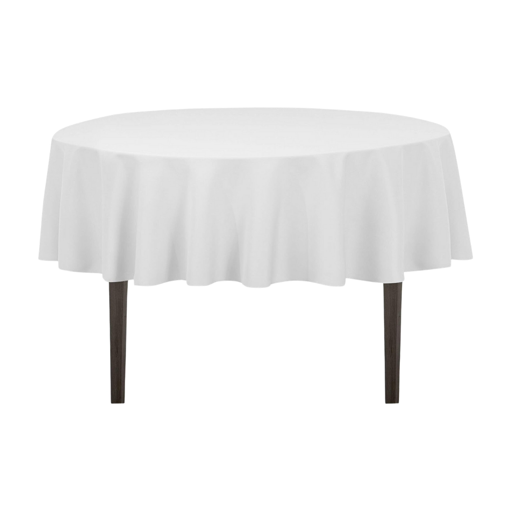 Round Tablecloth - 72 White