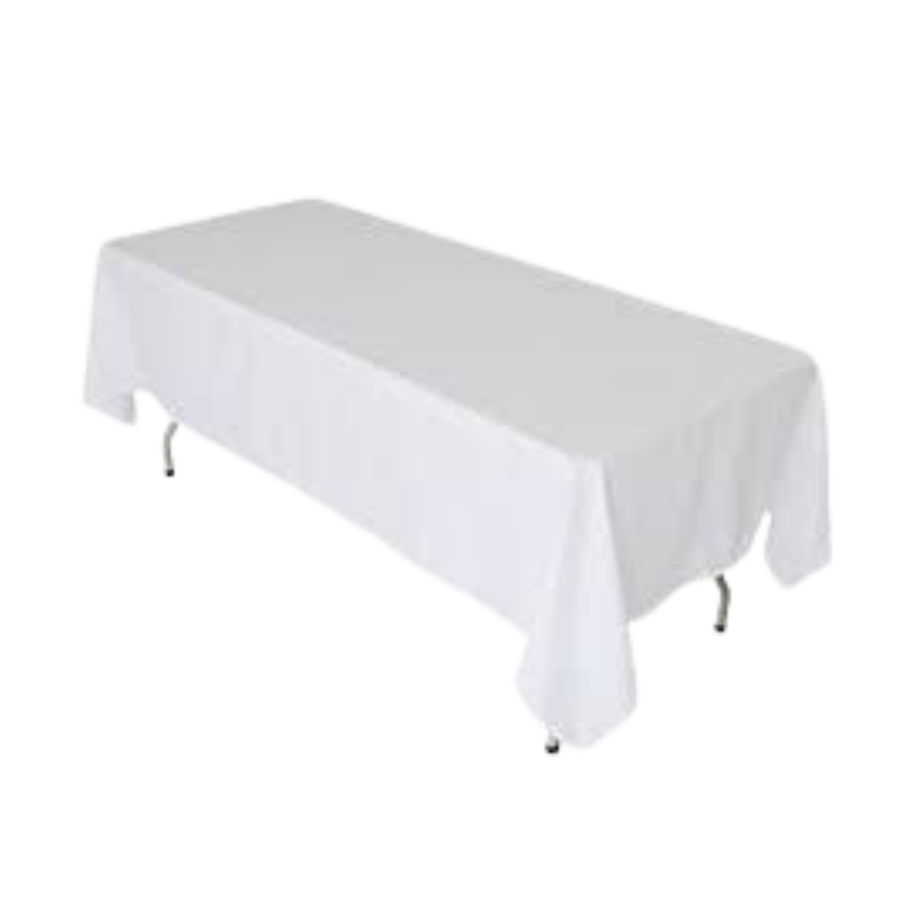 Tablecloth -  72" x 120" White Linen