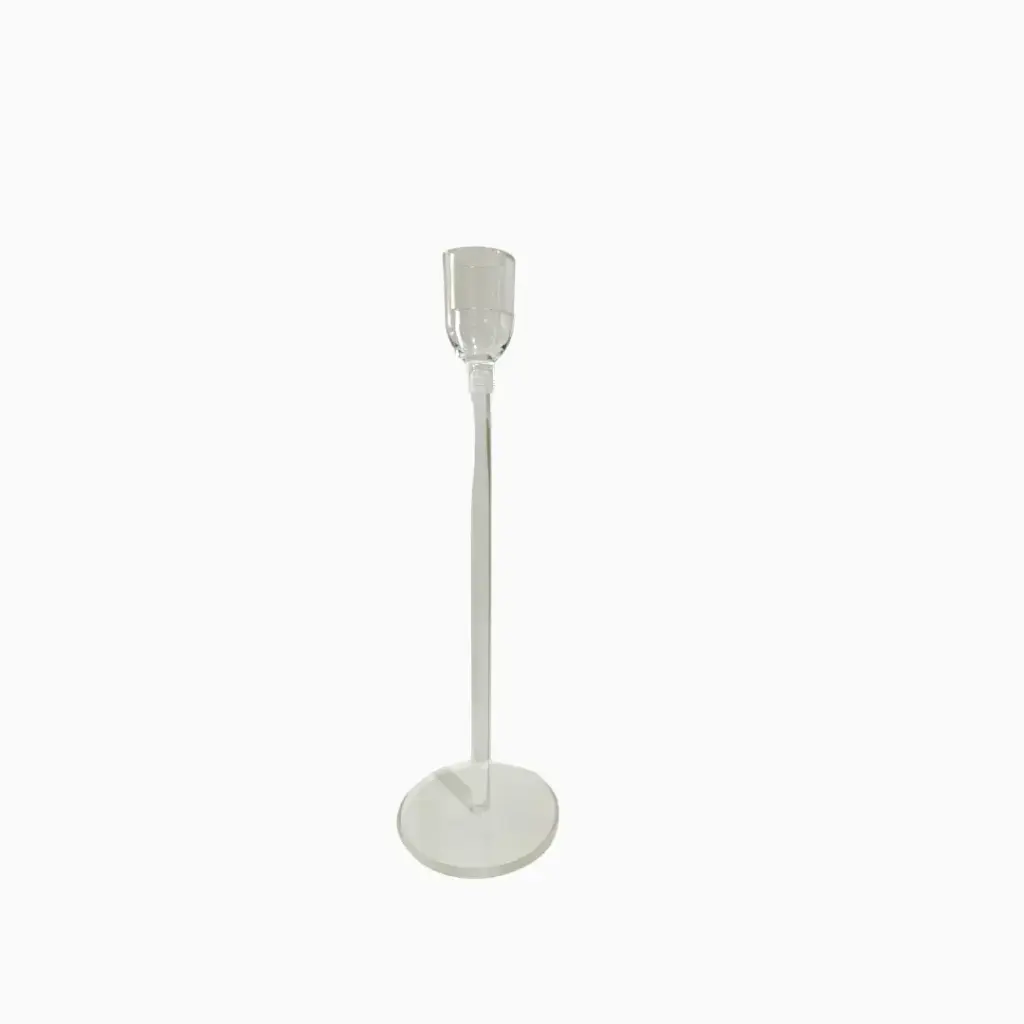 Candle Holder Clear- Med