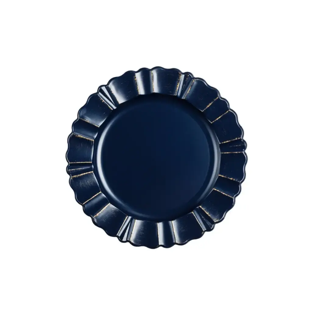 Charger Plate - Navy blue/gold