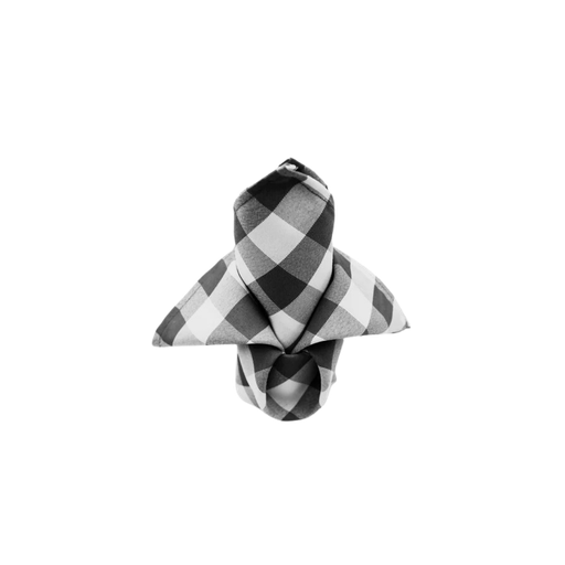 [NA-BL-AN] Napkin - Black and White Gingham