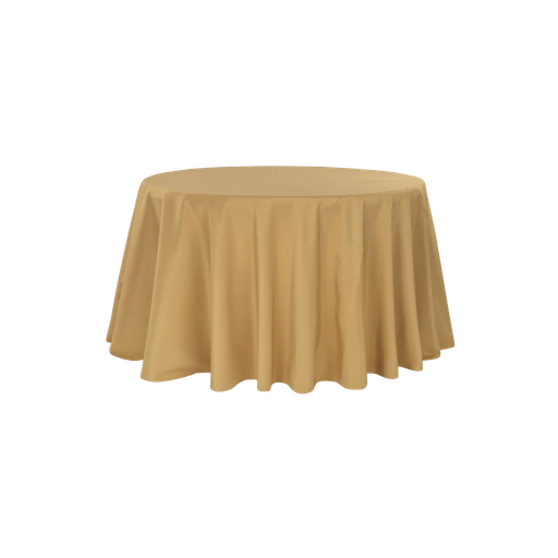 [RO-TA-12-MS] Round Tablecloth - 120" Satin Mustard Gold