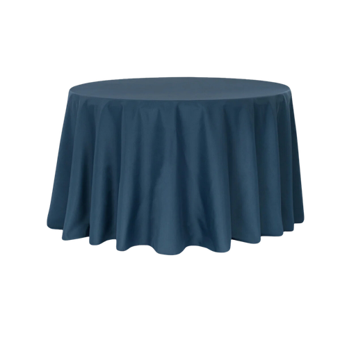 [RO-TA-13-2] Round Tablecloth - 132" Navy Blue