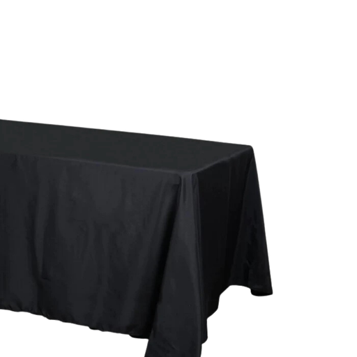 [TA-BL] Tablecloth - 90" x 132" Black Linen