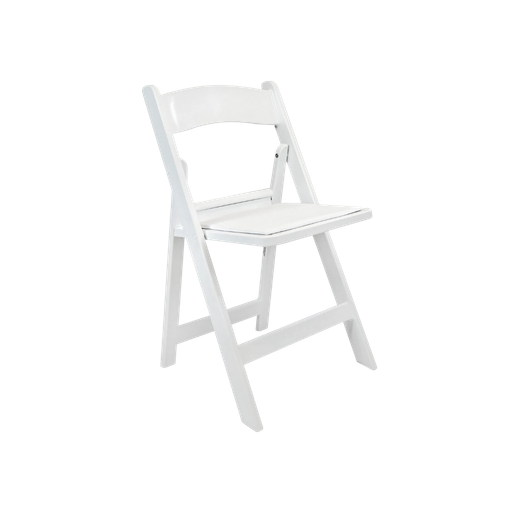 [WO-FO-CH] Wooden Folding Chair - White