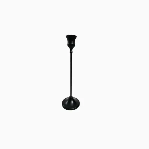 [CH-BL-LG] Candle Holder - Black Lrg.