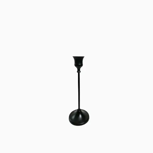 [CH-BL-MD] Candle Holder Black - Med