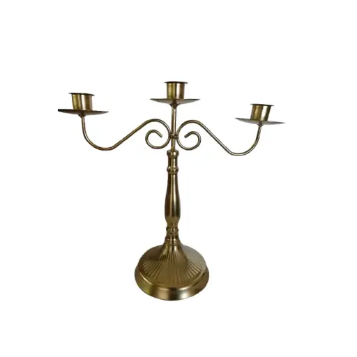 [894929217153] Candelabra - Gold